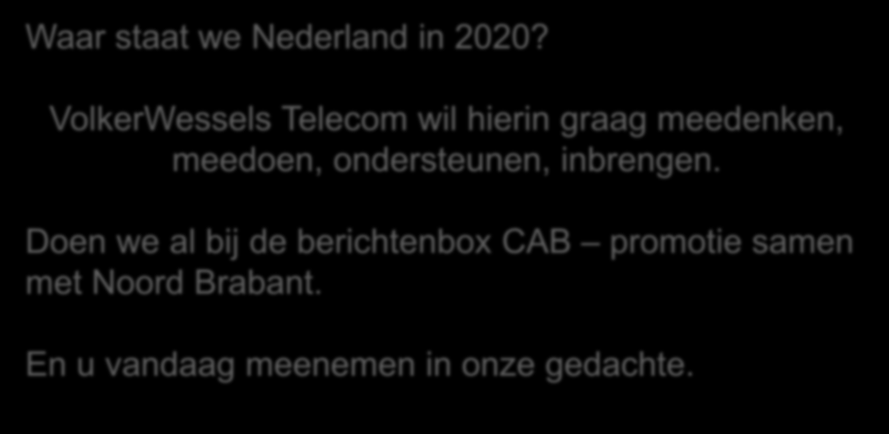 Waar staat we Nederland in 2020?