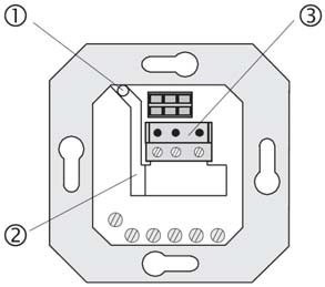 Procedure voor inbouw-montage van de sensor (afb. F) 1. Kies voor installatie van de sensor een geschikte kabel. Advies: J-Y(ST)Y 2x2x0,6 mm² 2.