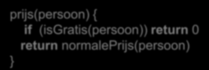 Extract methode op conditionele stmt Decompose conditional if (datum.voor(zomer_begin) datum.