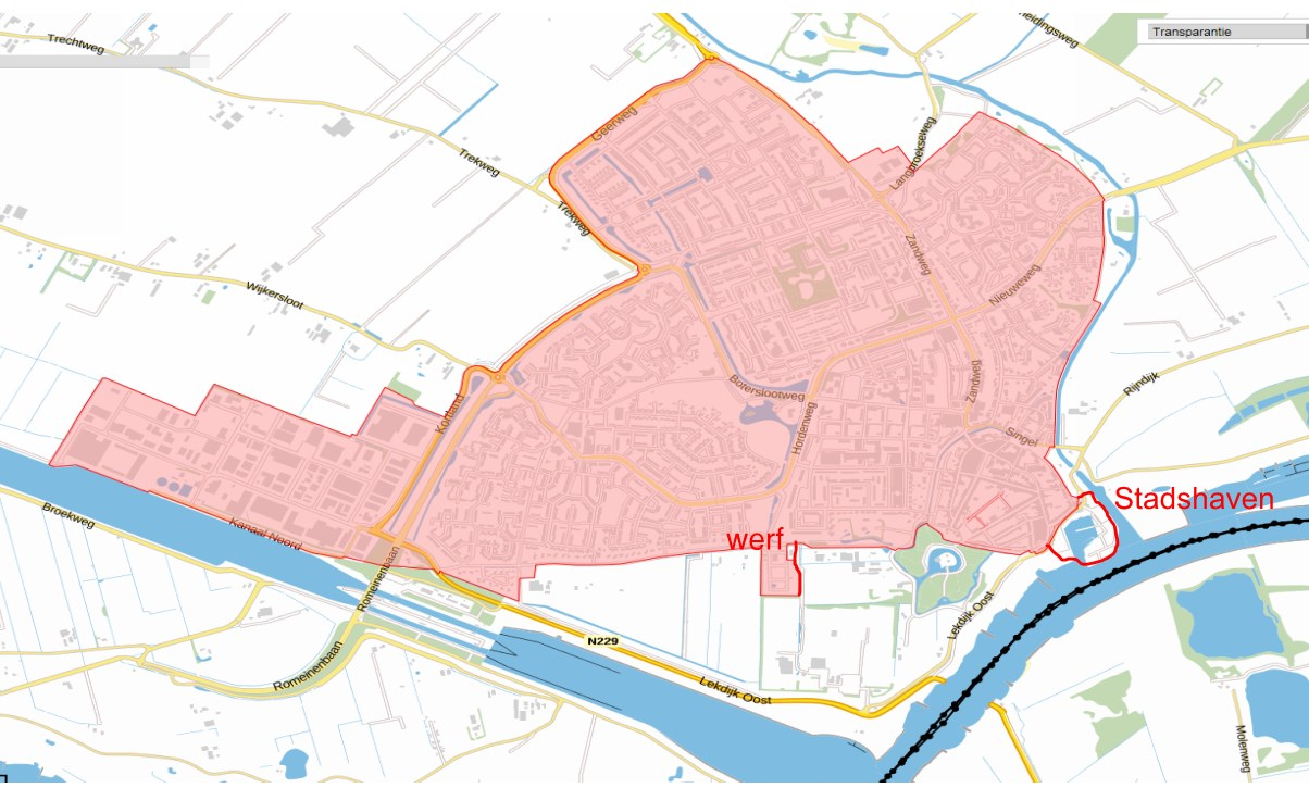 Bijlage 2 Voorgestelde wijzigingen rode contour Wijk bij Duurstede Voor