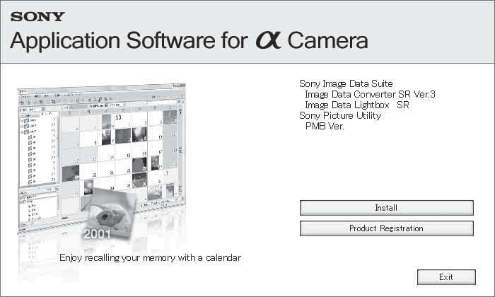 x Macintosh Aanbevolen omgeving voor het gebruik van "Image Data Converter SR Ver.3"/"Image Data Lightbox SR" Besturingssysteem (voorgeïnstalleerd): Mac OS X v10.4/mac OS X v10.