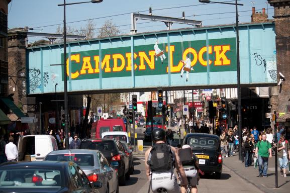 45 uur Camden Lock market en lunchen op eigen gelegenheid 13.
