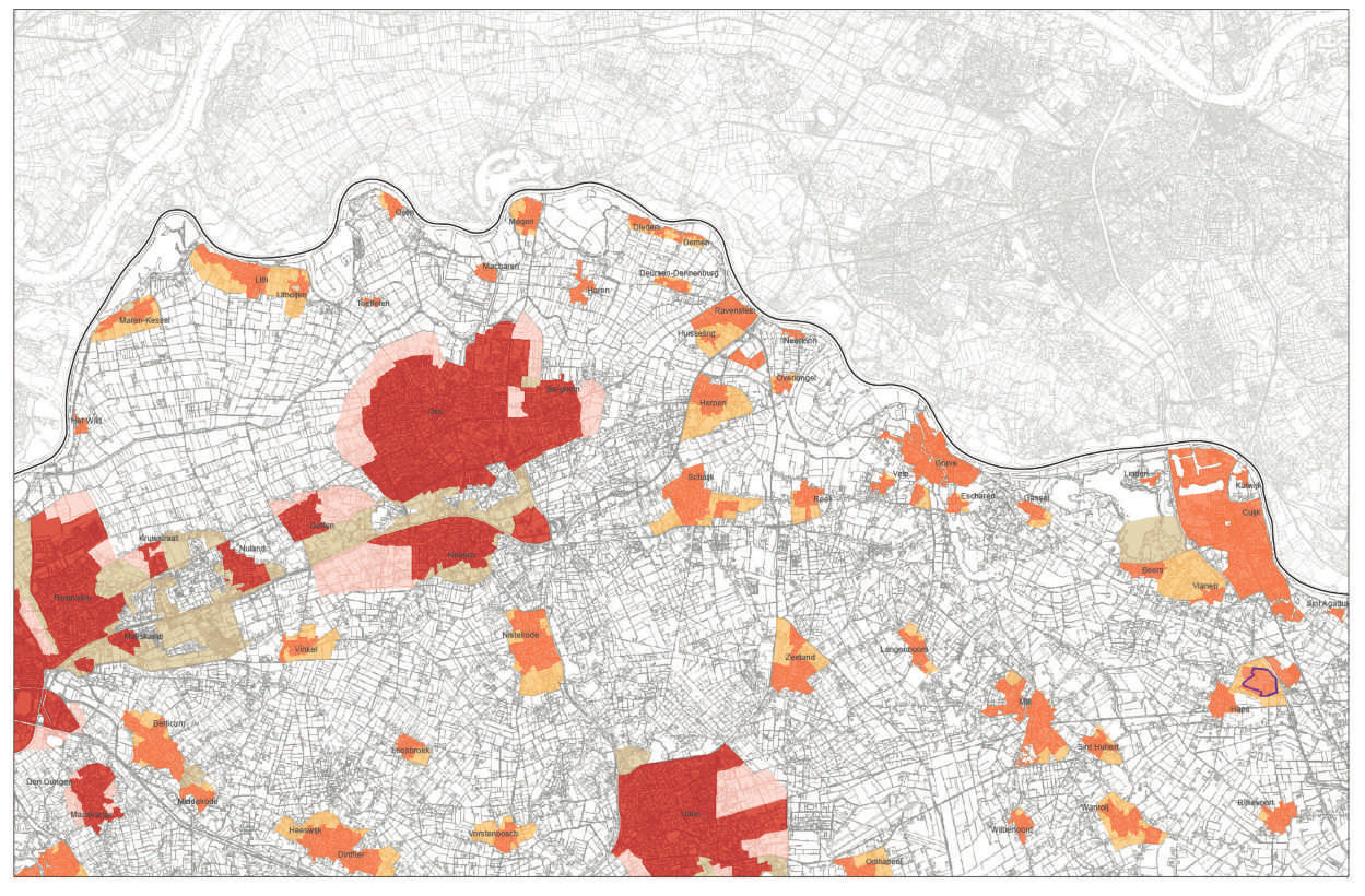 Planologisch perspectief Aangeboden propositie In de bovenstaande kaart is het zoekgebied verstedelijking weergegeven De locatie is zeer geschikt voor levensloopbestendig bouwen.