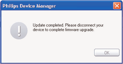 Een softwareprogramma genaamd Philips Device Manager controleer op het internet of er firmware-updates beschikbaar zijn.