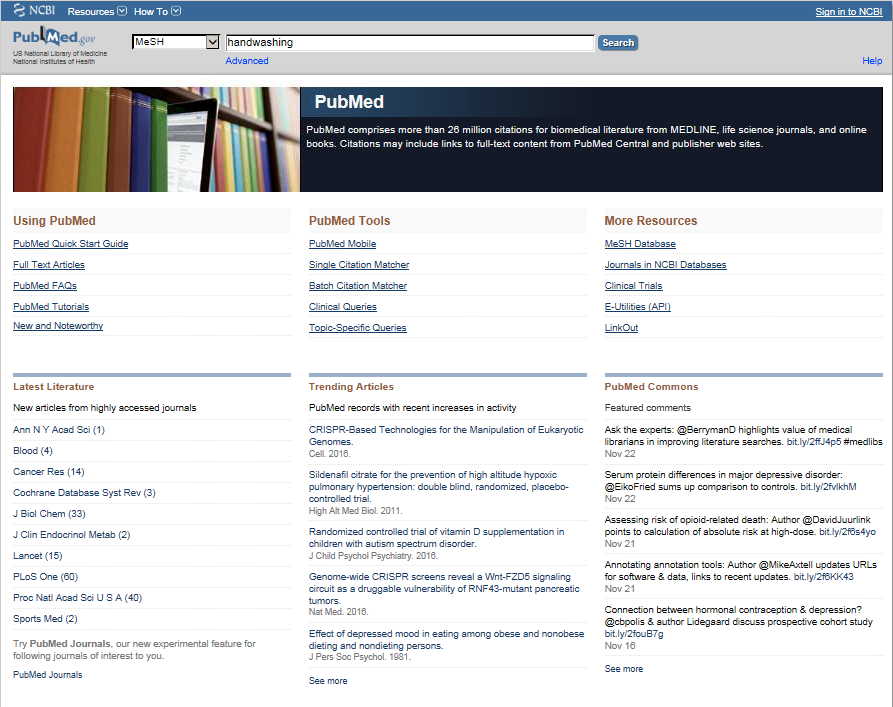 PubMed: MeSH Subheading: indexterm die bepaald aspect van een MeSH term belicht > gescheiden van MeSH term door / Major Topic: MeSH term als hoofdonderwerp geïndexeerd >