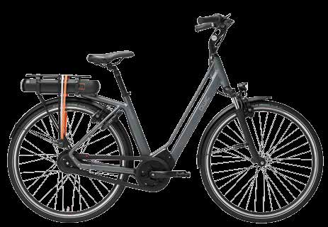 De e-bike is uitgerust met onder andere een verstelbare stuurpen, verende zadelpen en monoshock verende voorvork.