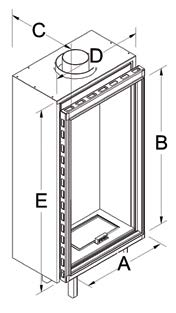 GAS 8,3 6,3 LPG 7,5 5,2 76 % 171 Kg A = 155 mm B = 420 mm C = 440 mm D = 1700 mm E = 670 mm GAS 10,5 9,1 LPG