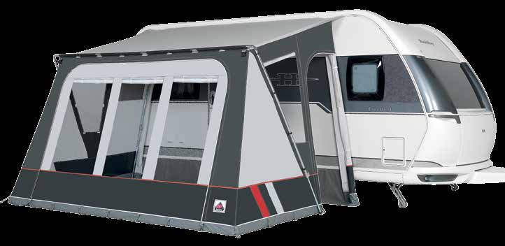 Voorzien van EasyGrip frame Zie pagina 37 Mistral XL All Season antraciet Mistral All Season antraciet MISTRAL ALL SEASON Hoogte: geschikt voor caravans met een railhoogte van 235 255 cm