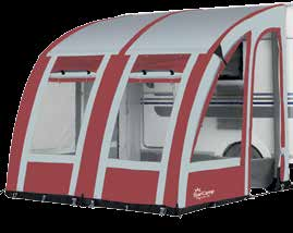 499,- Aanzicht binnenzijde Weathertex Quality 4000mm MAGNUM AIR WEATHERTEX Hoogte: geschikt voor caravans met een railhoogte van 235-255 cm Maat: Magnum 260: 260 x 240 cm