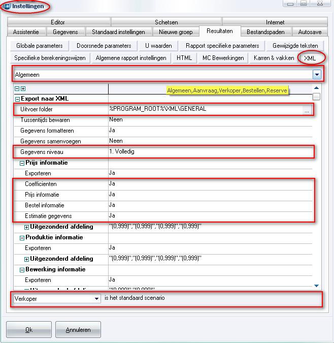 XML Light Interface (3.26-2597) Tot nu toe was er slechts één set instellingen om gegevens naar XML te exporteren. Sinds JoPPS 3.