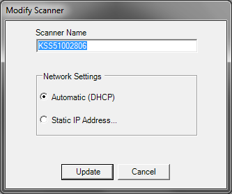 Een Scan Station aanpassen 1. Selecteer Scanner>Scanner aanpassen.