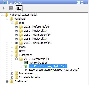 Figuur 2.10 Overzicht van het IFD (links) en onderliggende structuur in het topology scherm. De pijlen geven de onderlinge afhankelijk tussen de workflows weer Figuur 2.