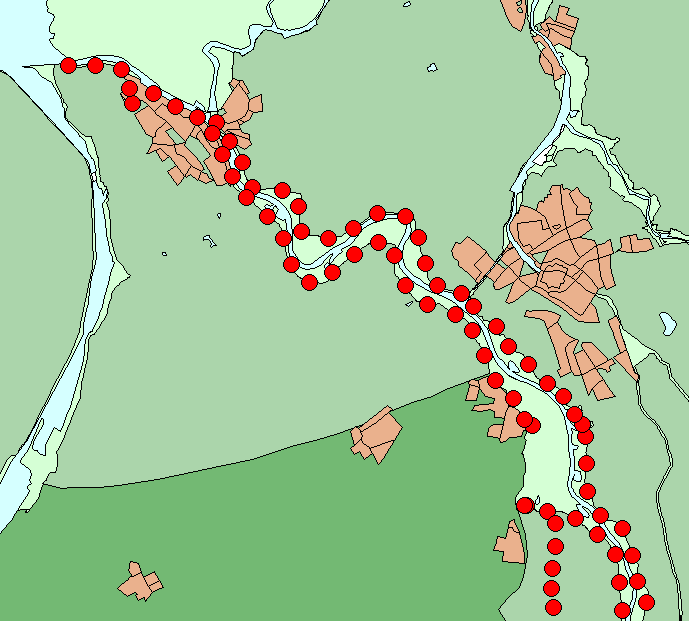 Uit de resultatenfile dienen voor de locaties gelegen bij de projectlocatie de volgende kolommen te worden gebruikt voor het ontwerp: Waterstand: Wln Significante golfhoogte (H m0 ): Hsn Gemiddelde