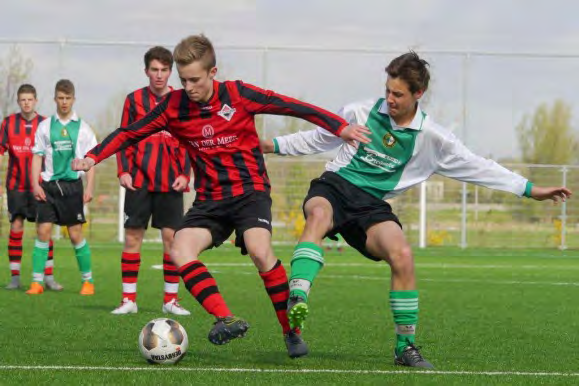 B-Side Teylingen B1 Woubrugge B1 7-1 (3-0) Breed scorend vermogen We nader het einde van de competitie.