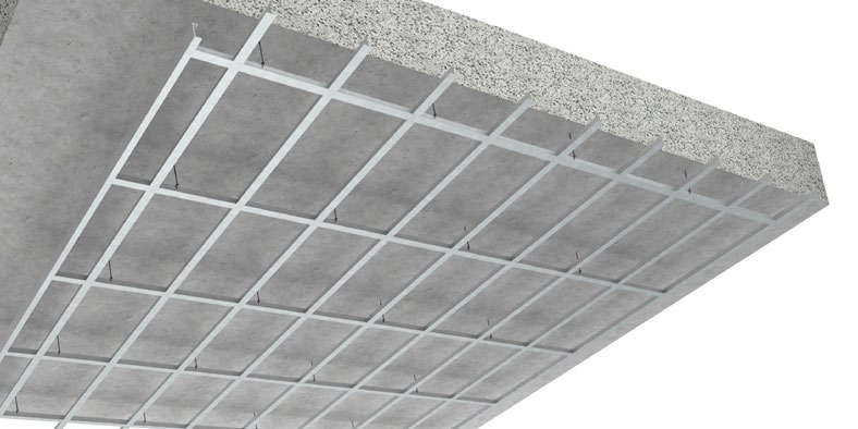 Systeem installatie Chicago Metallic Monolithic-systeem in de maat 1.200 x 1.