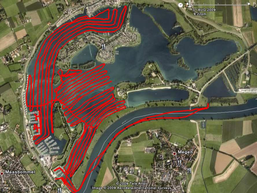 - - Bijlage III Rapport Datakal Gouden Ham Data Traject 1 lengte sonartraject : 31.000 meter gemiddelde diepte : 10 meter temperatuur water : 19.5 graden C bemonsterde M³ : 1.860.