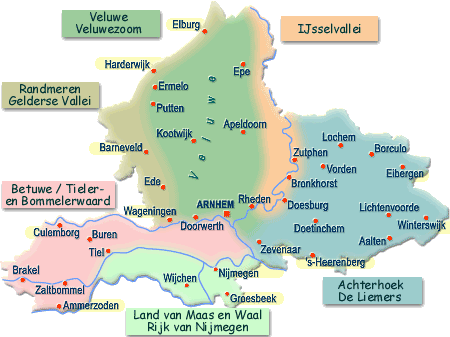 Provincie en de regio De Gelderse bevolking groeit nog steeds, maar de verwachting is dat dit voor Gelderland rond 2035 zal omslaan in een lichte afname.