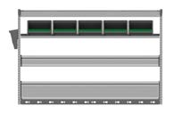 ladingzekering Rechter inrichting B 775 x D 440 x H 900 mm n 2 aluminium