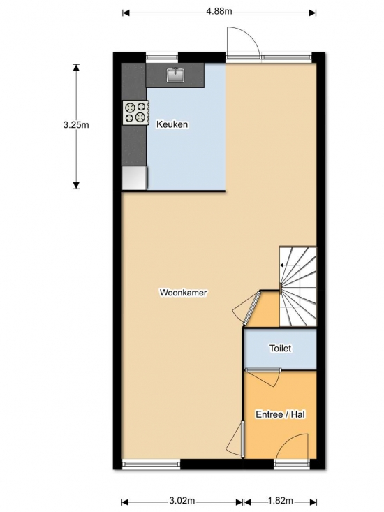 Plattegrond Zandhorstlaan 110