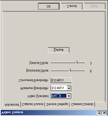 Klik op Video Source... indien u de instellingen van de Video Editor aan wilt passen. Zie figuur 33. 7.