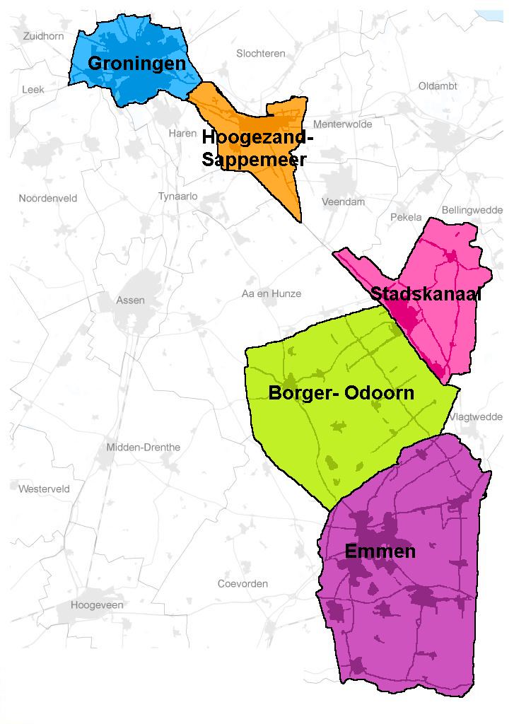 1. Profiel 1.1 Werkgebied Lefier is een vernieuwende woningcorporatie in Noord-Nederland, met haar werkgebied in de gemeenten Emmen, Borger-Odoorn, Groningen, Hoogezand-Sappemeer en Stadskanaal.