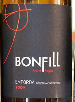*** Bonfill 2009, Celler Arché Pagès Blend van 62% grenache noir, 28% carignan en 10% cabernet sauvignon, van 22 tot 62 jaar oude stokken op een granietbodem.