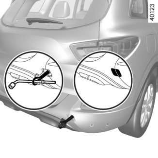 SLEPEN: pechhulp (2/2) 3 6 Gebruik uitsluitend de sleepogen 5 (vooraan) en 8(achteraan) (nooit de aandrijfassen of enig ander deel van de auto) Het sleepoog mag alleen gebruikt worden om de auto mee