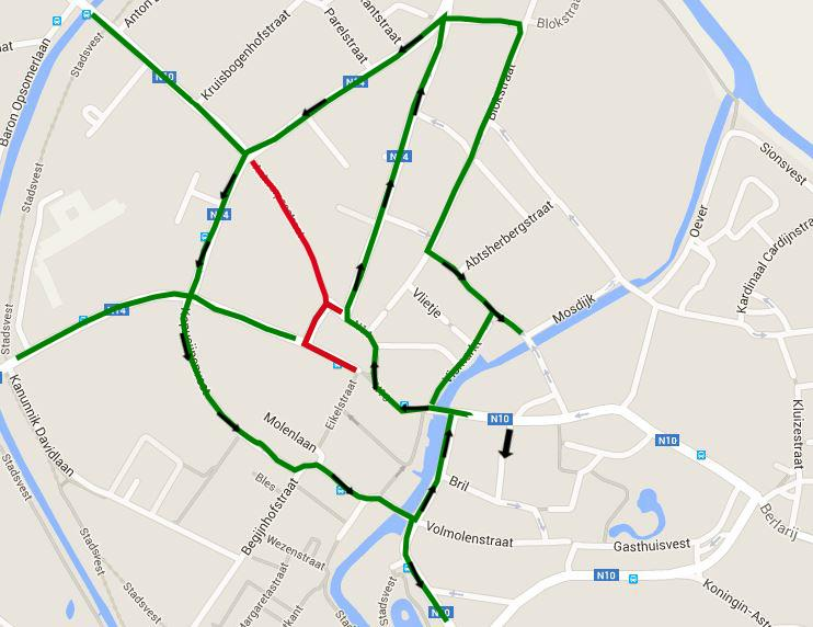 5. Smalle Antwerpsestraat volledig autovrij Met uitzondering van hulpdiensten mag er geen gemotoriseerd verkeer door de smalle Antwerpsestraat.