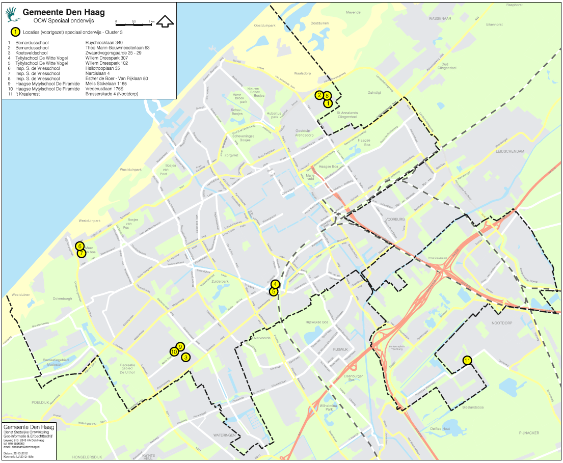 Kaart: Locaties Cluster 3