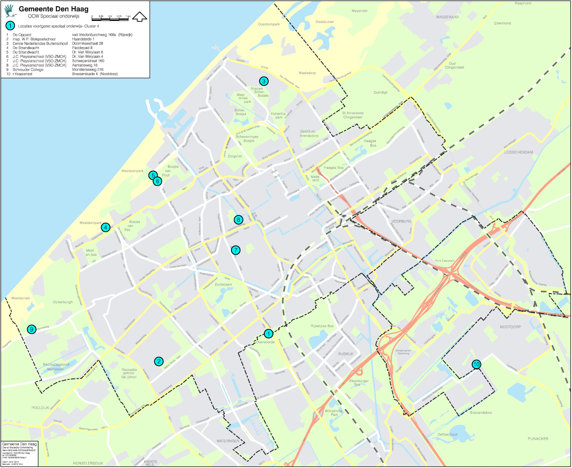 Kaart: Locaties Cluster 4