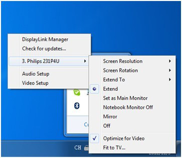 Windows Vista, Windows XP Het scherm bedienen Als apparaten zijn aangesloten, verschijnt een