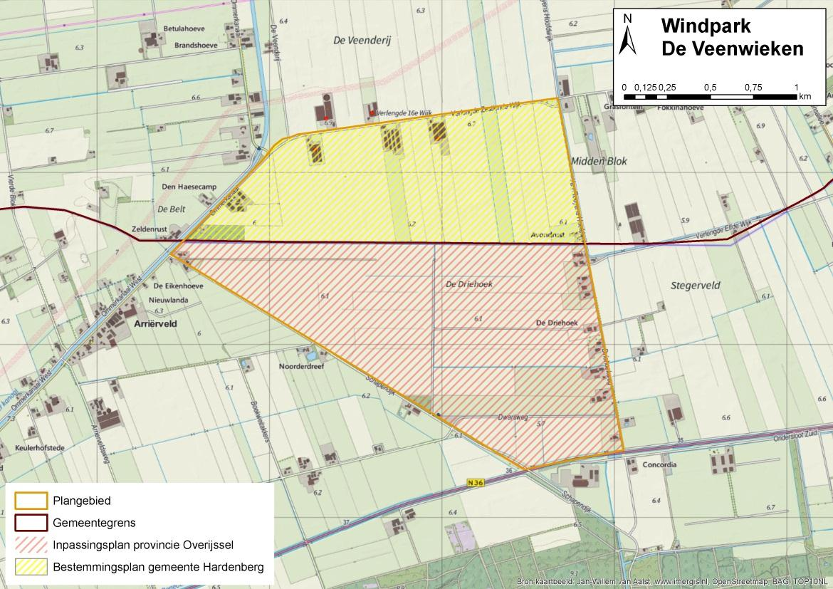 4 Figuur 1.2 Gebiedsverdeling bevoegde gezagen en inpassingsplan/bestemmingsplan In principe is sprake van een project-m.e.r.-beoordelingsplicht aangezien de activiteit in onderdeel D is opgenomen.