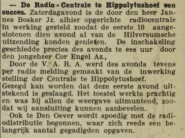 Hoe kwam de radio op Wieringen? In Hippolytushoef en omgeving: Jannes Jzn.
