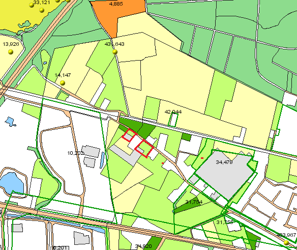 juni 2015 evisie 00 44721: Onderzoeks- en adviesbureau BAAC BV heeft ca. 450m ten oosten van het plangebied een verkennend booronderzoek uitgevoerd in 2010.