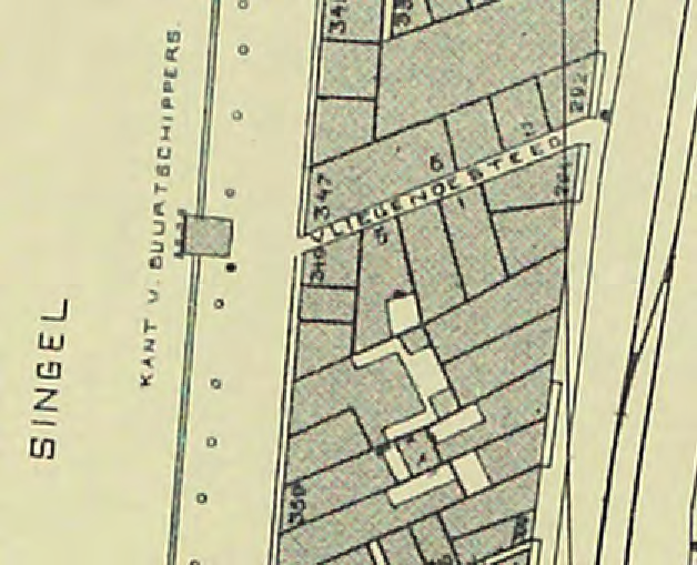 naar een kaart uit 1910 te zoeken en vond een zeer gedetailleerd exemplaar dat in onderdelen op de Beeldbank staat.