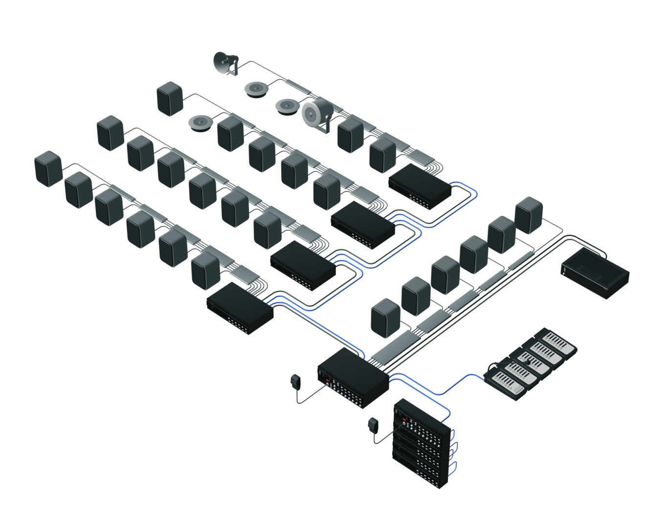 34 nl Systeemoverzicht ontruimingssysteem Z25-30 Z19-24 Z13-18 Z7-12 Z1-6 LBB1992/00 LBB1930/00 LBB1990/00 LBB1957/00 LBB1956/00 LBB1996/00