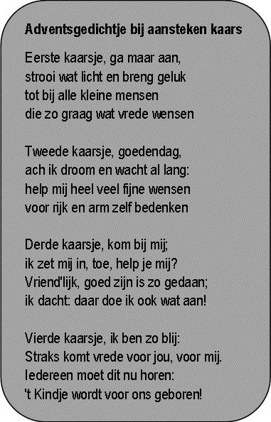 Dinsdag 2 december 9.00 uur Jeu Steijns (col) Donderdag 4 december 9.00 uur uit dankbaarheid en voorspoedige genezing Zaterdag 6 december Ziekencommunie vanaf 9.00 uur 17.30 uur H. Mis jrd.