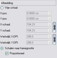 Je kan het kader waarin de afbeelding staat apart van de afbeelding bewerken. Op die manier kan je bijvoorbeeld de afbeelding bijsnijden. Je maakt hiervoor het kader kleiner dan de afbeelding.