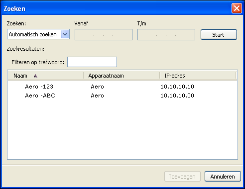 COMMAND WORKSTATION 17 DE VERBINDING VOOR COMMAND WORKSTATION CONFIGUREREN 1 Start Command WorkStation: Windows: Programma s > Fiery > Fiery Command WorkStation 5 Mac OS: Programma s:fiery: Command