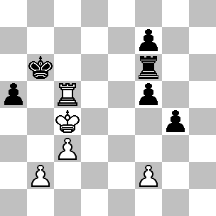 volgende zet. 21...Pc4 22.De4 b5 23.Db7? Wit stond al moeilijk, maar deze zet geeft zwart een duidelijk winstplan. Wat rest is de uitvoering. 23...Dxb7 24.Lxb7 Tcd8 25.