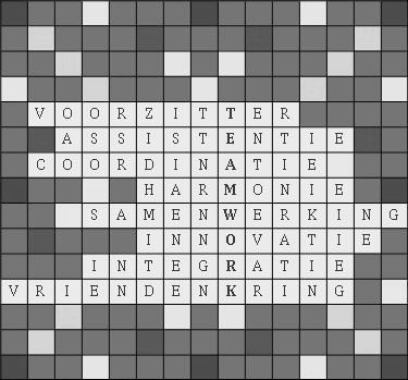 omgeving van Zeeuws-Vlaanderen. Zeker als het snikheet wordt, zou je denken: nu worden de scrabbleblokjes toch ingeruild voor de teenslippers en een Limoncello? Niets is minder waar.