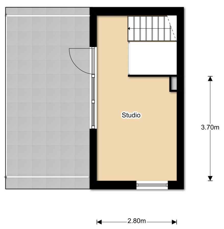 Plattegrond 2 e verdieping