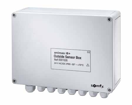 Optioneel kan een DCF-insteekmodule kan worden aangesloten Zonnesensor + steun 34 x 88 x 47 mm Beschermingsindex IP 43 I Aanbeveling voor