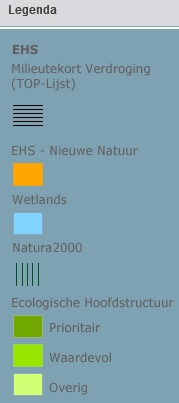 3 ECOLOGISCHE HOOFDSTRUCTUUR 3.1 EHS in Flevoland De Ecologische Hoofdstructuur van Flevoland is door de Provincie Flevoland vastgesteld in het Omgevingsplan (2006), welke geactualiseerd is in 2011.