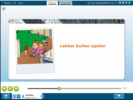 Thema 1 Les 1 Spelen Lesinhoud Lesdoel 1 De kinderen benoemen hoe ze veilig kunnen spelen op het schoolplein. Op het schoolplein zijn veel kinderen die allemaal fijn willen spelen.