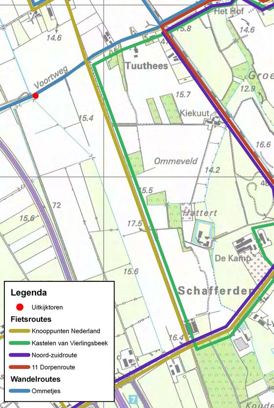 Bij de realisatie van de Ecologische verbindingszone aan de Oeffeltse Raam is een uitkijkheuvel aangelegd die uitzicht bied over