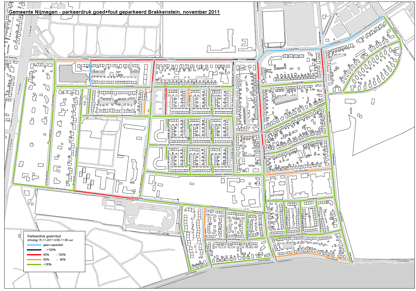 17 Bijlage: parkeerdruk dinsdagochtend 15