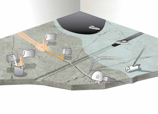 1.1 Herstellen, opvullen en oppervlaktebehandeling Eponal 342 2-componenten epoxyhars voor het herstellen en opvullen van scheuren en krimpvoegen in de vloer zoals dekvloeren op basis van cement of