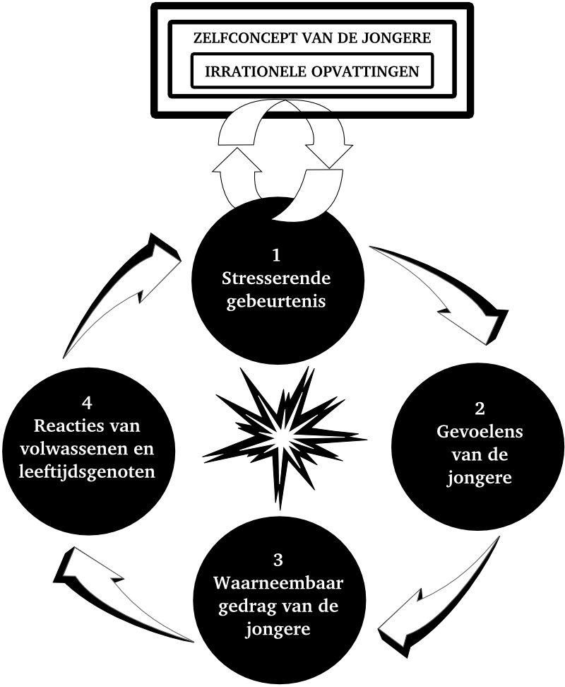 DEEL II: Theoretische uitdieping Het gedrag dat de jongere vertoont om met deze stress om te gaan en zijn pijnplekken te verbergen, wordt meestal als negatief beschouwd door anderen.