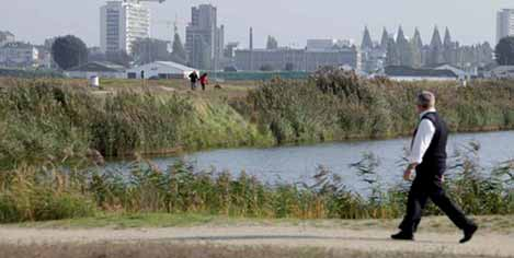 Finse looppiste Padenstructuur Doorheen het park